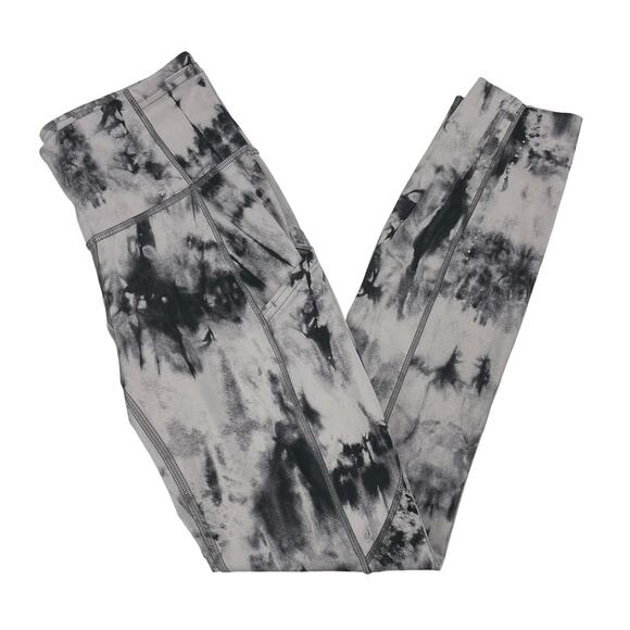 LULULEMON Fast and Free Tight II 25" Sz 4 Game Day Dark Chrome Black Multi - Picture 6 of 11